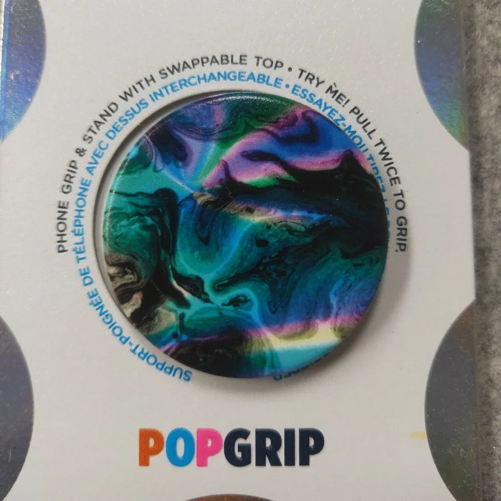 Oil Agate Popsockets Single Grip & Stand Universal Phones and Tablet Holder